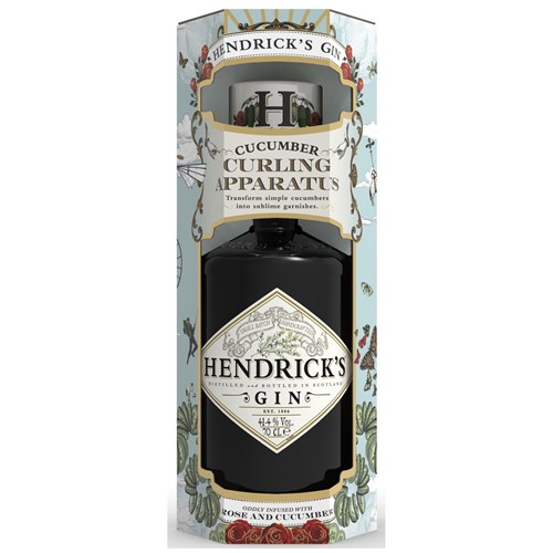 Hendricks Gin 70cl Cucumber Curler Gift Box - Delivered to Your Door